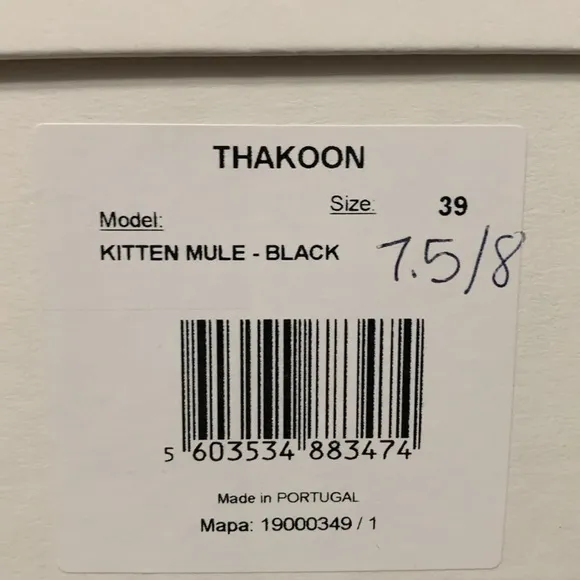 THAKOON Black Lesther Kitten Mule