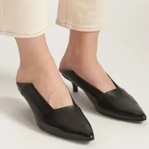 THAKOON Black Lesther Kitten Mule