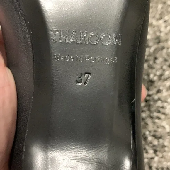 THAKOON Black Lesther Kitten Mule