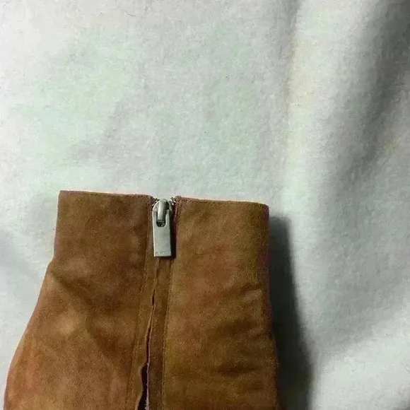 The KOOPLES 40 Sz 9.5 Suede Tan Boots Heeled Platform Made In Portugal