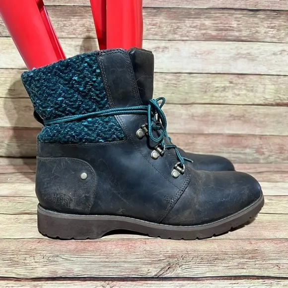 The North Face Brown Leather Ballard Lace Boots