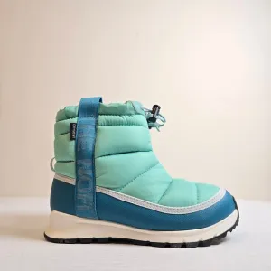 The North Face Kids Sz 2 Youth ThermoBall Pull-On Waterproof Boots Patina Green