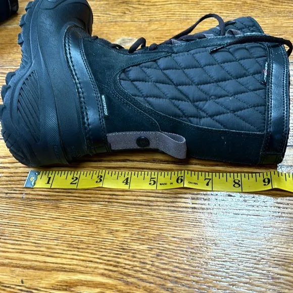 The North Face Thermoball Waterproof girls winter boots.  Black. Size 2.