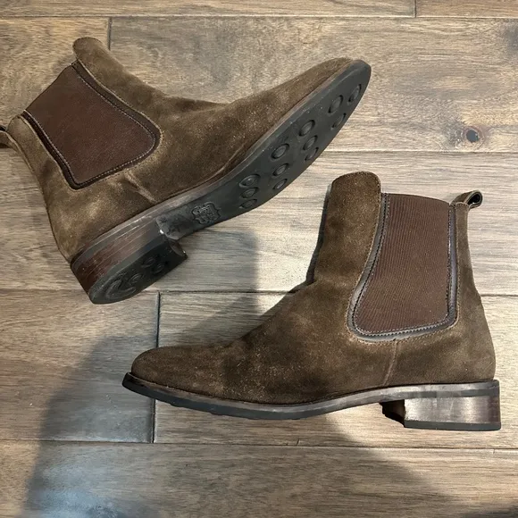 Thursday Boot Company Brown Suede Ankle Chelsea Boots - Size 9 - EUC
