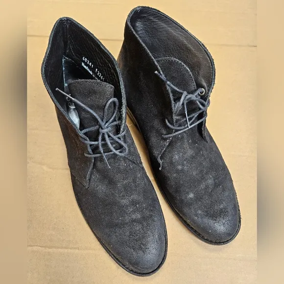 Thursday Boots Size 10 Matte Black Casual Chelsea Chukka Lace Up Shoes