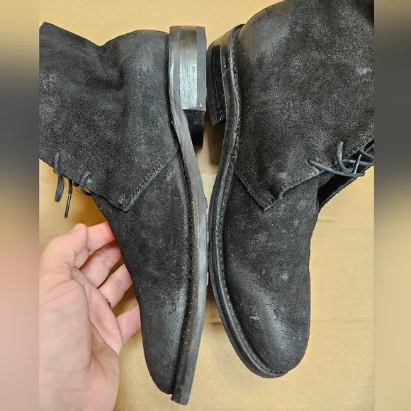Thursday Boots Size 10 Matte Black Casual Chelsea Chukka Lace Up Shoes