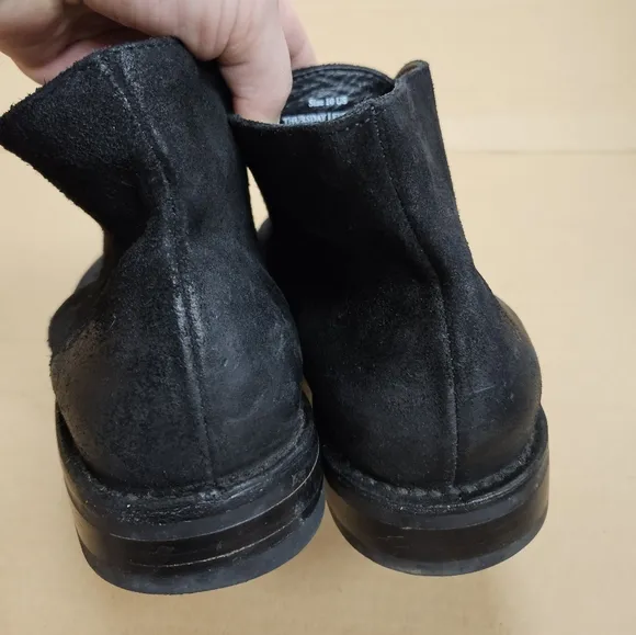 Thursday Boots Size 10 Matte Black Casual Chelsea Chukka Lace Up Shoes