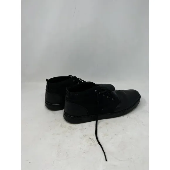 Tiimberland Newport Bay Chukka Boots Black Leather/Canvas Men's 11.5