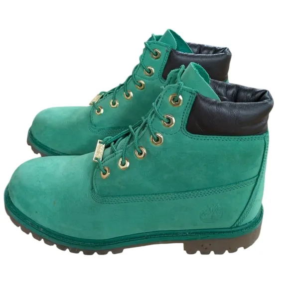 Timberland Boots Green 6&quot; Waterproof Boots Mens Size 6.5