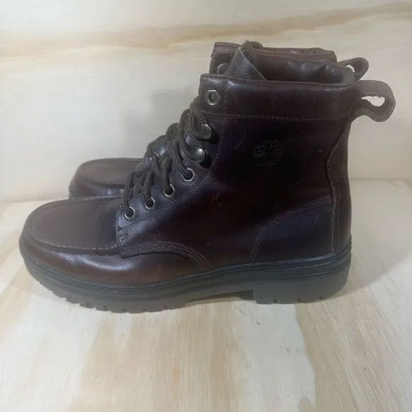 Timberland Brown Leather Boots Men’s Size 9.5