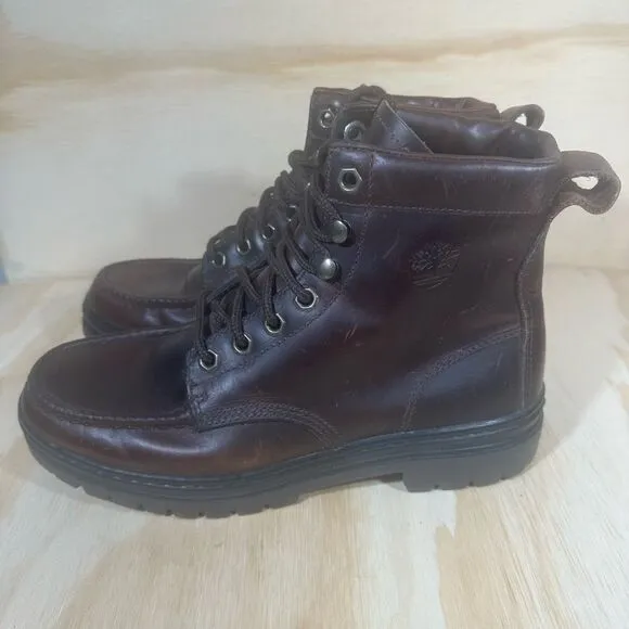 Timberland Brown Leather Boots Men’s Size 9.5