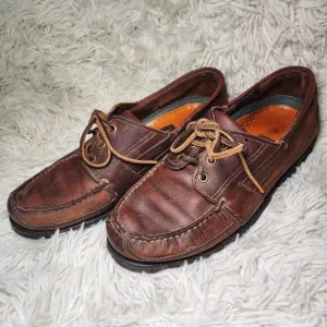 Timberland Classic Leather 3 Eye Lug Boat Shoes