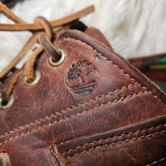 Timberland Classic Leather 3 Eye Lug Boat Shoes