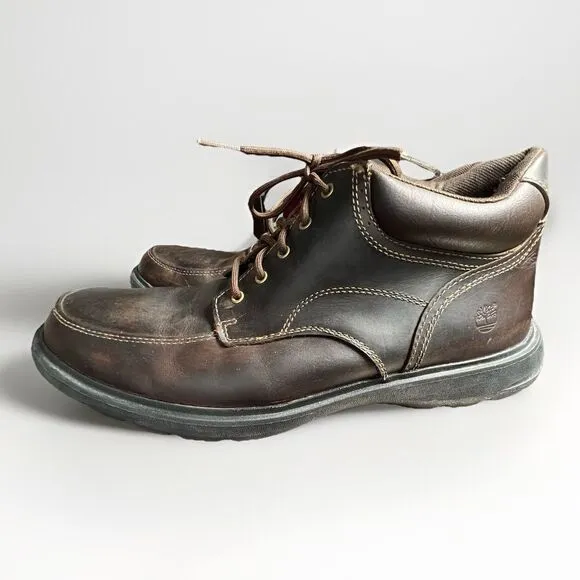 Timberland Davis Square Waterproof Brown Chukka Boots Men's 12