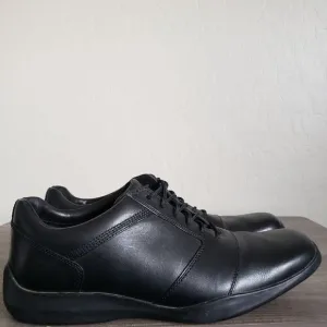 Timberland Genuine Leather Lace Up Oxford Dress Shoes Solid Black Size Men's 10