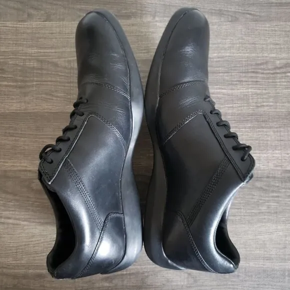 Timberland Genuine Leather Lace Up Oxford Dress Shoes Solid Black Size Men's 10