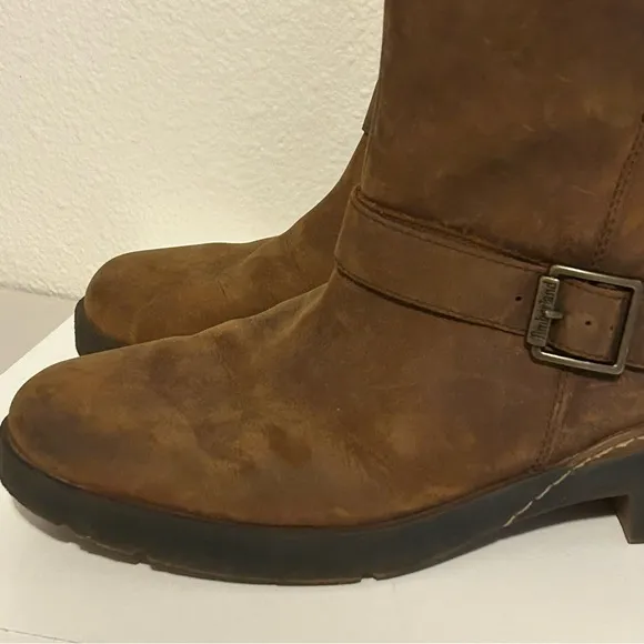 Timberland Gracelyn waterproof insulated moto boots genuine leather size 10 fall