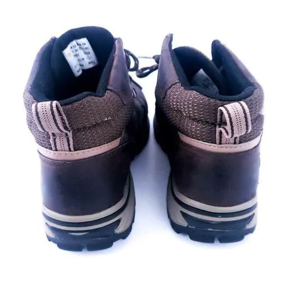 Timberland Leather Boots Brown Boys Size 2.5, Hiking Outdoors Winter