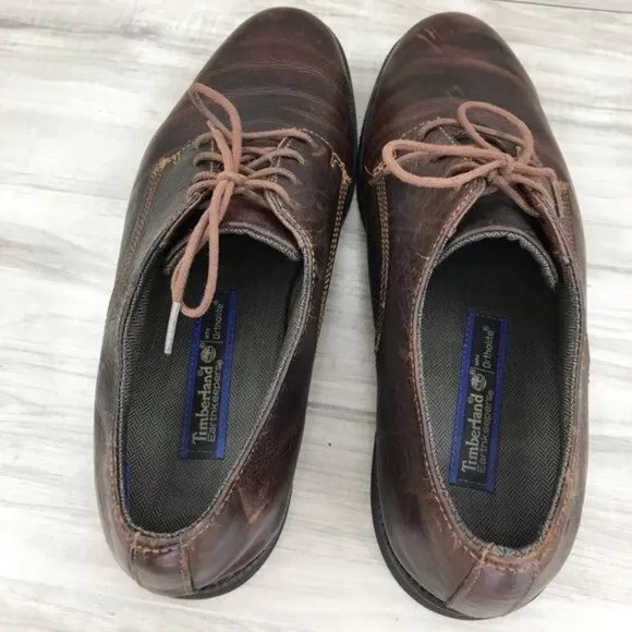 Timberland Oxfords Men's 11 Earth Keepers Brown Leather Derby Lace Up Shoes