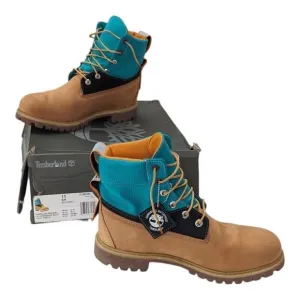 Timberland Premium 6-Inch Treadlight Waterproof Boots Wheat Nubuck Size 11