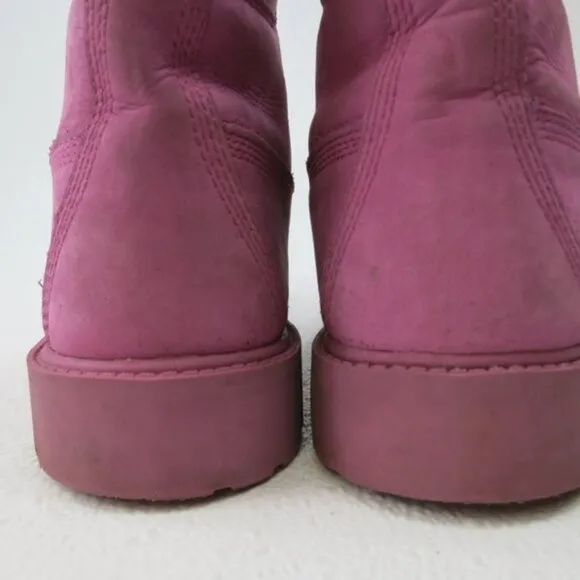 Timberland Premium Waterproof Dirty Nubuck Leather Girl's Footwear Boots Sz 5