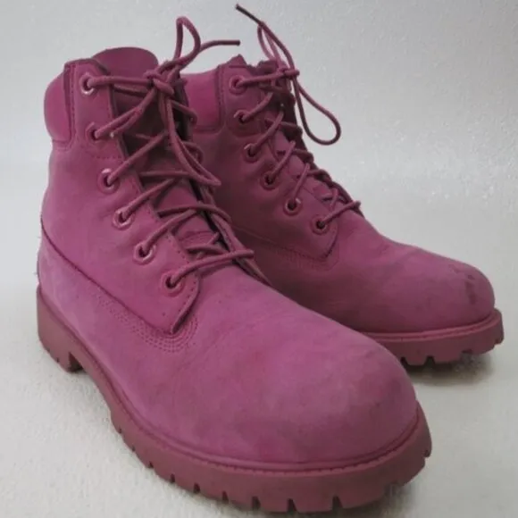 Timberland Premium Waterproof Dirty Nubuck Leather Girl's Footwear Boots Sz 5