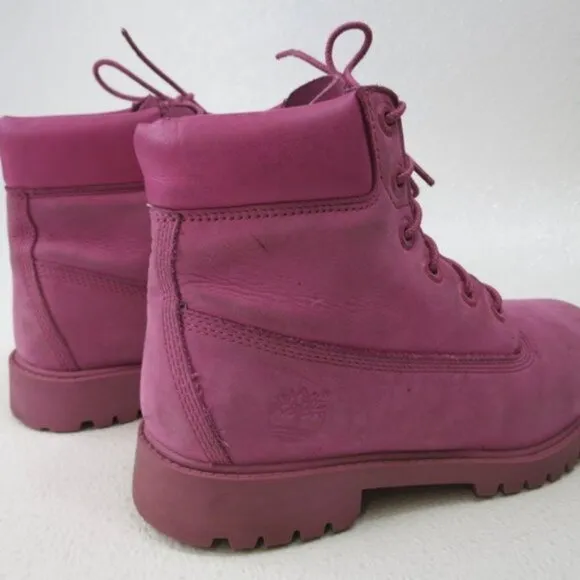 Timberland Premium Waterproof Dirty Nubuck Leather Girl's Footwear Boots Sz 5