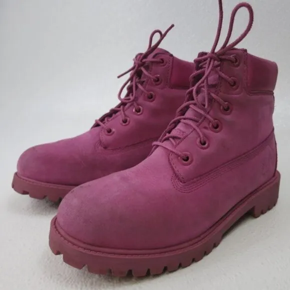 Timberland Premium Waterproof Dirty Nubuck Leather Girl's Footwear Boots Sz 5
