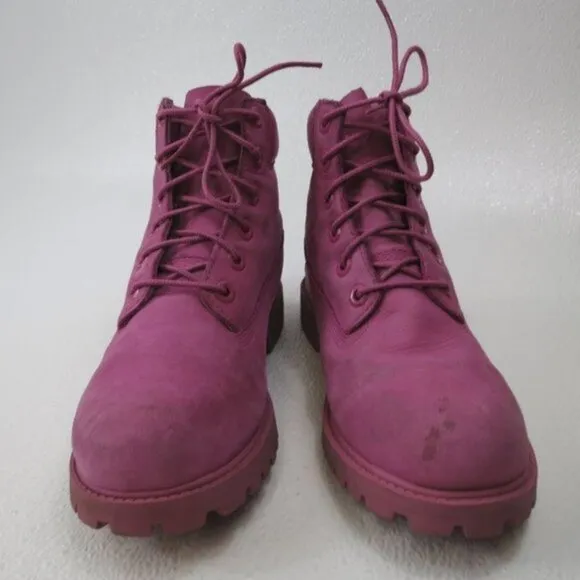 Timberland Premium Waterproof Dirty Nubuck Leather Girl's Footwear Boots Sz 5