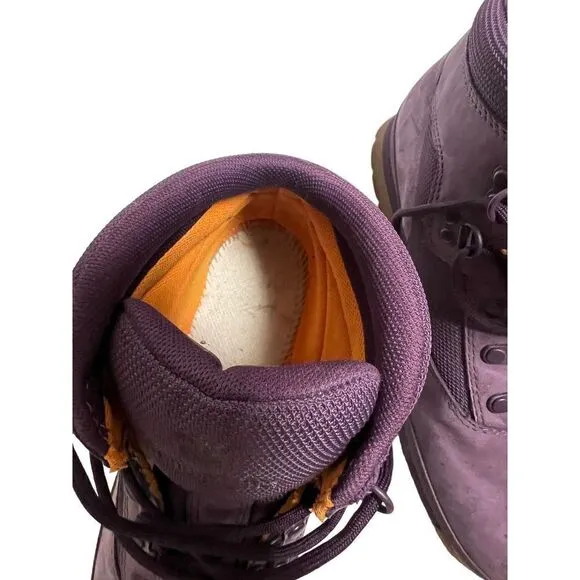 TIMBERLAND PURPLE SUEDE BOOTS GIRLS SIZE 7