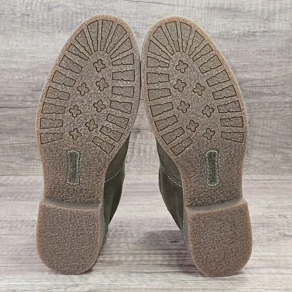 Timberland Shoreham Earthkeepers Women's Size 8.5 Olive Green Suede Boots NEW