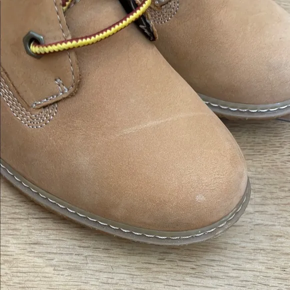 Timberland Tan Wedge Shoes with Nubuck Finish size 7