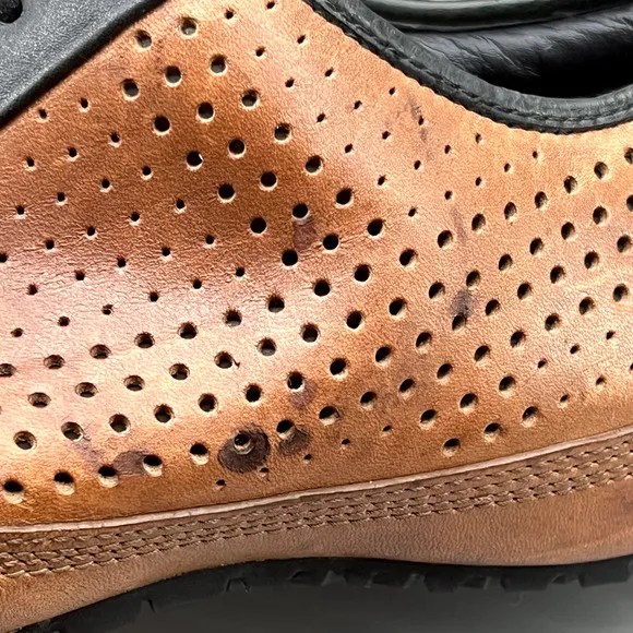 Timberland The Vision Driving Shoes Men Size 13 Brown Perforated Leather Casual