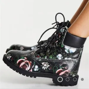 Timberland Waterproof Boots‎ Floral NWB 9.5