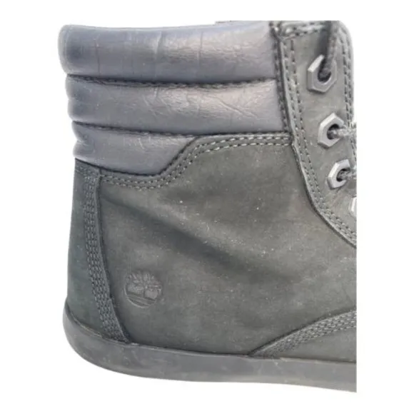 Timberland Womens A1KLO Dausette Nubuck Black Suede Leather Boots Size 8.5