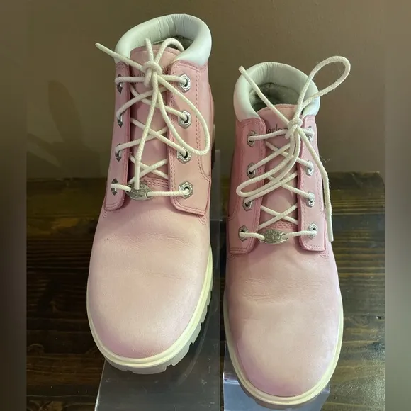 Timberland Women's Nellie Chukka Pink Waterproof Boots Size 7