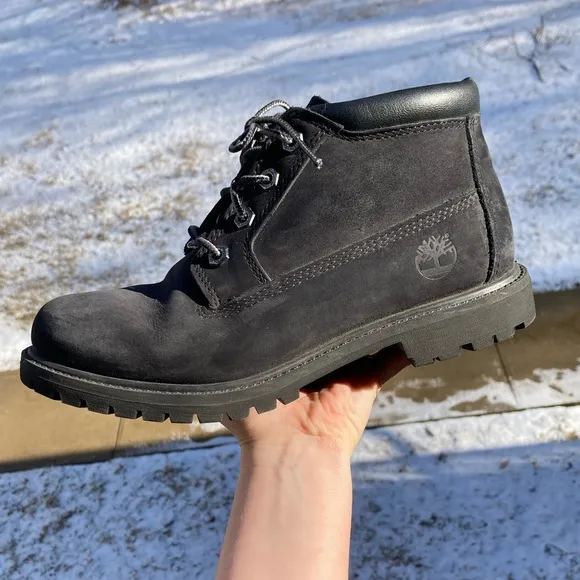 Timberland Women's Nellie Double Waterproof Ankle Boot Black Boots