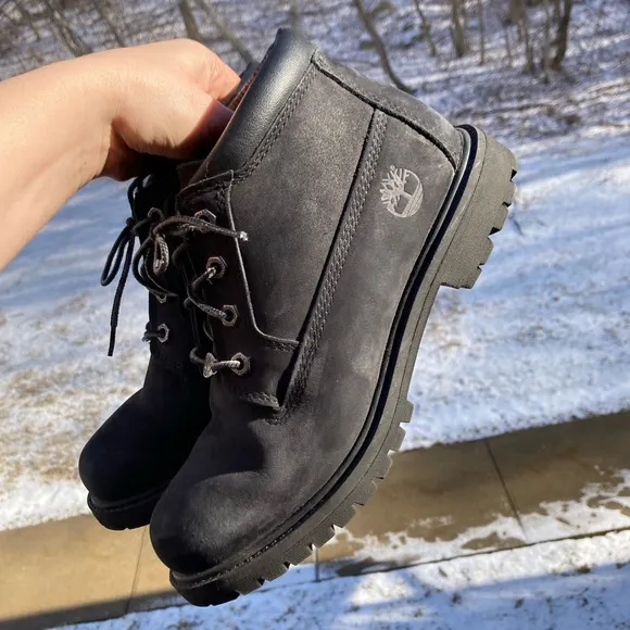 Timberland Women's Nellie Double Waterproof Ankle Boot Black Boots