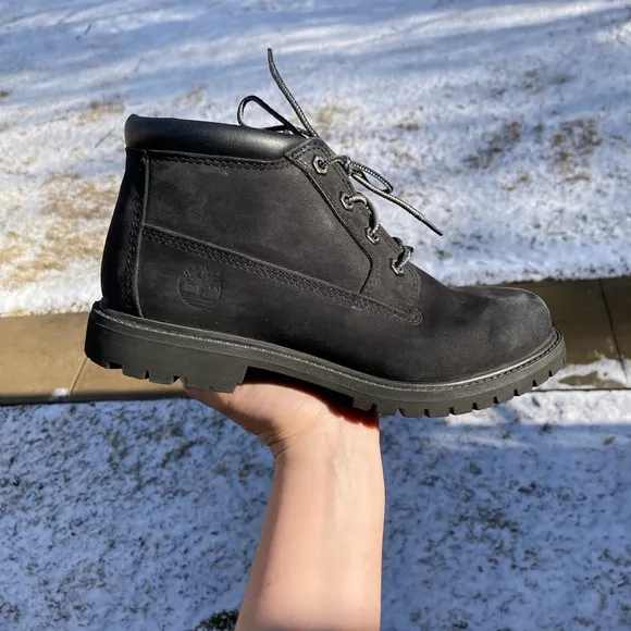 Timberland Women's Nellie Double Waterproof Ankle Boot Black Boots