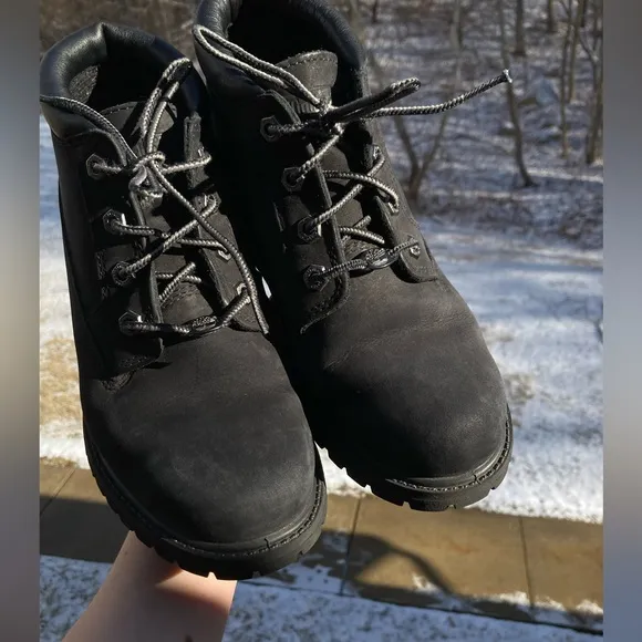 Timberland Women's Nellie Double Waterproof Ankle Boot Black Boots