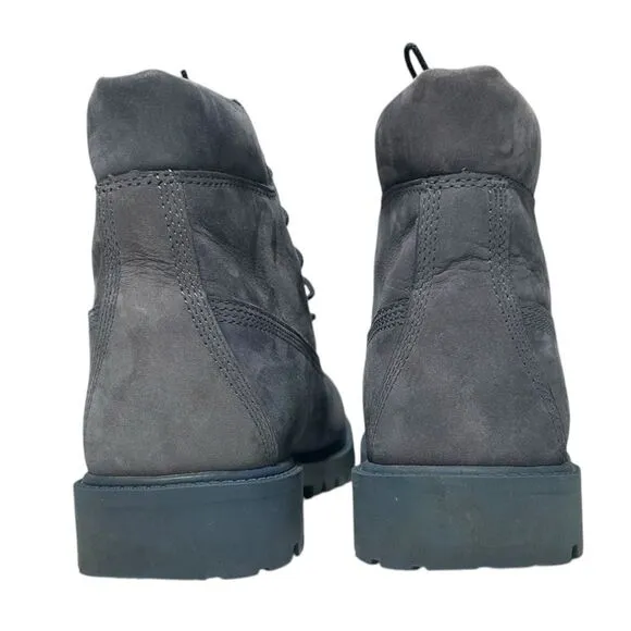 Timberland Suede Boots Soft Leather Lace Up Boots Size 6 Boys Blue Gray