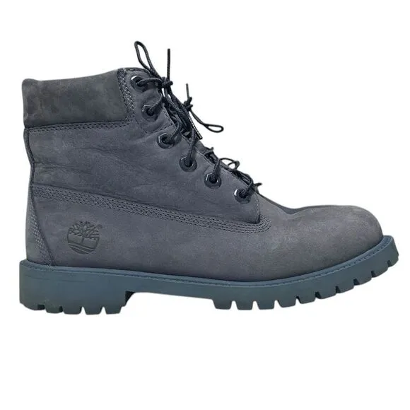 Timberland Suede Boots Soft Leather Lace Up Boots Size 6 Boys Blue Gray