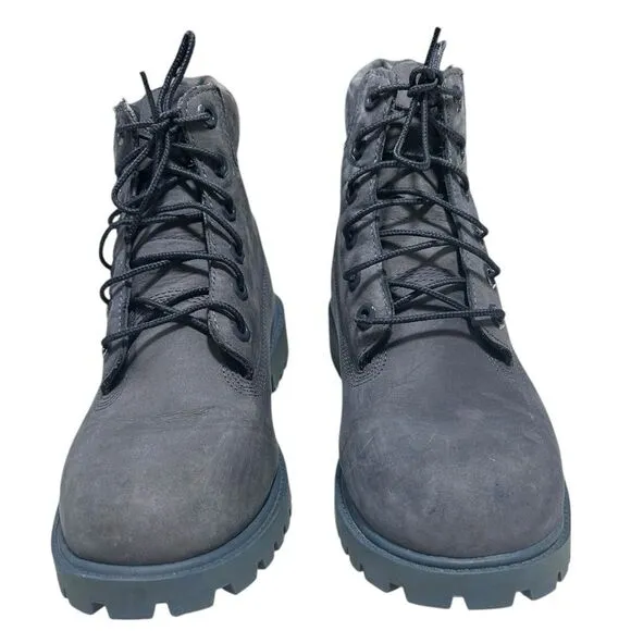 Timberland Suede Boots Soft Leather Lace Up Boots Size 6 Boys Blue Gray