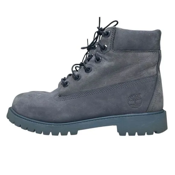 Timberland Suede Boots Soft Leather Lace Up Boots Size 6 Boys Blue Gray