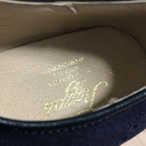 Tizzas Spain designer boys navy dress shoes 36
