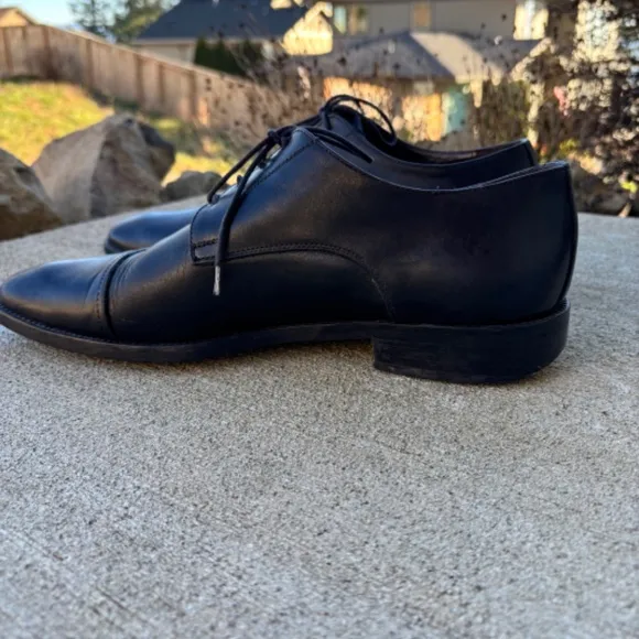 To Boot New York Adam Derrick Black Leather Lace Up Oxford Shoes Men's Size 10.5