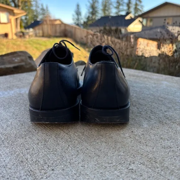 To Boot New York Adam Derrick Black Leather Lace Up Oxford Shoes Men's Size 10.5