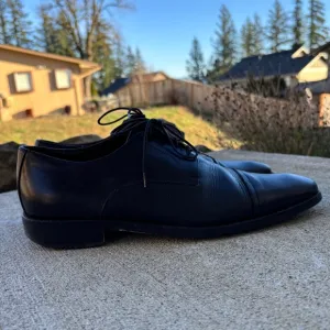 To Boot New York Adam Derrick Black Leather Lace Up Oxford Shoes Men's Size 10.5