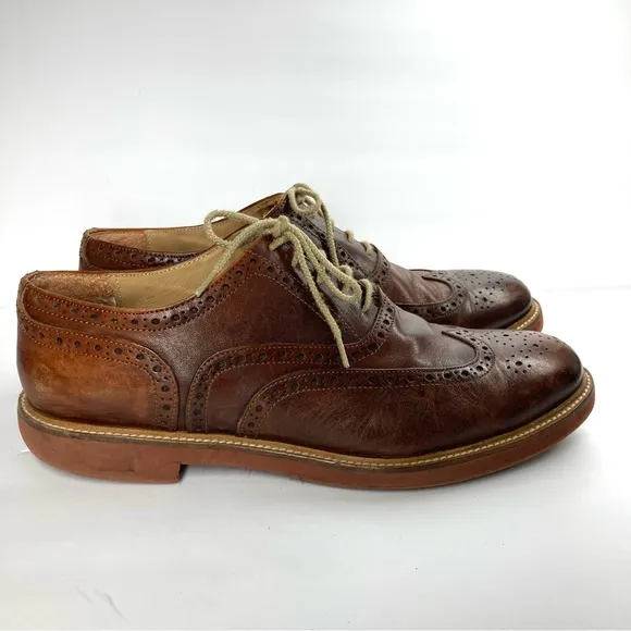 To Boot New York Adam Derrick Oxford Shoes Lace Brown Made in Italy Size 11