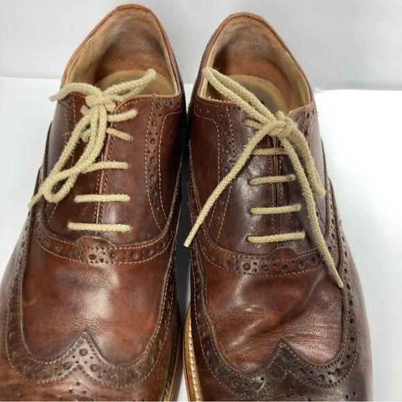 To Boot New York Adam Derrick Oxford Shoes Lace Brown Made in Italy Size 11